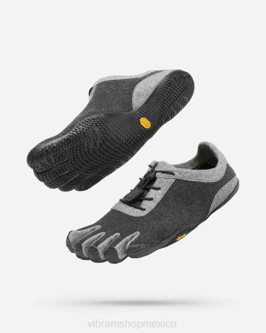 lana ecológica kso hombres Vibram 0HT689 calzado gris/gris claro/negro