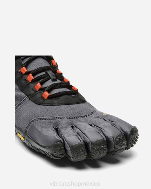 v-trek aislado hombres Vibram 0HT636 calzado negro/gris/rojo fuego