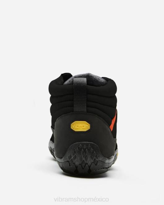 v-trek aislado hombres Vibram 0HT636 calzado negro/gris/rojo fuego