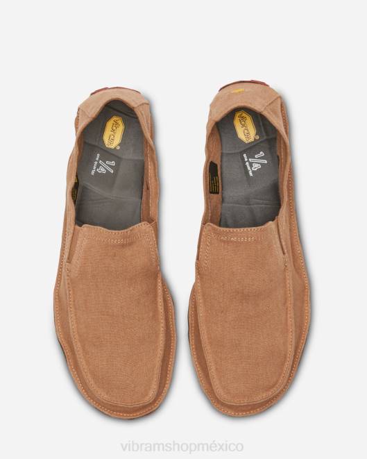 un cuarto de cáñamo hombres Vibram 0HT6124 calzado tabaco/ladrillo