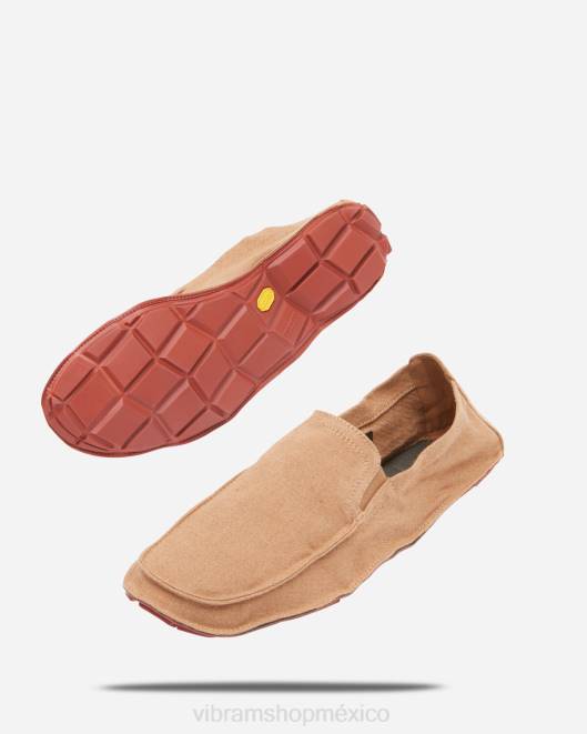 un cuarto de cáñamo hombres Vibram 0HT6124 calzado tabaco/ladrillo
