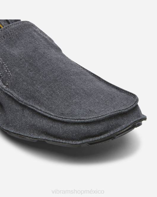 un cuarto de cáñamo hombres Vibram 0HT6139 calzado gris negro