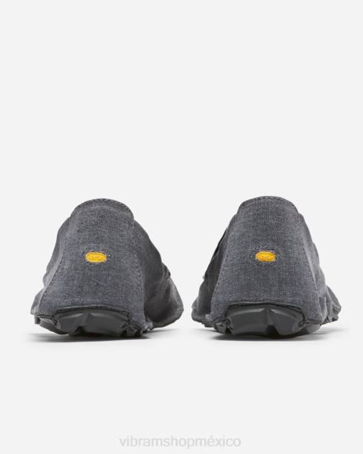 un cuarto de cáñamo hombres Vibram 0HT6139 calzado gris negro