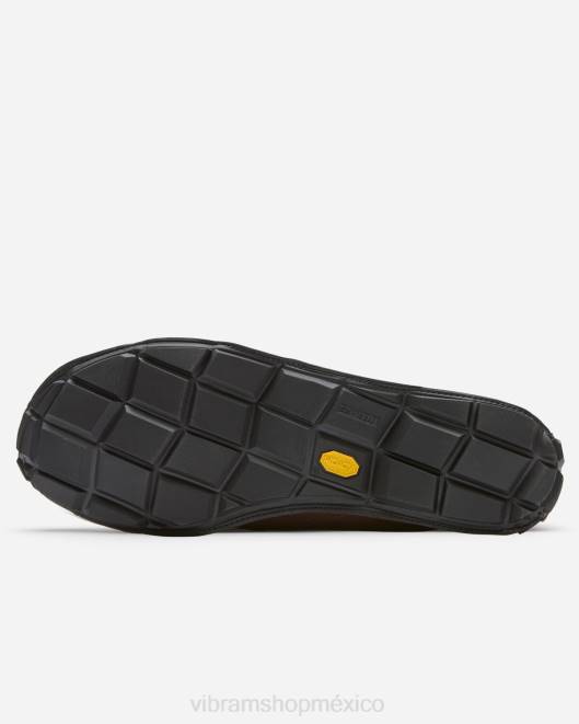 un cuarto de cuero hombres Vibram 0HT6123 calzado marrón/negro