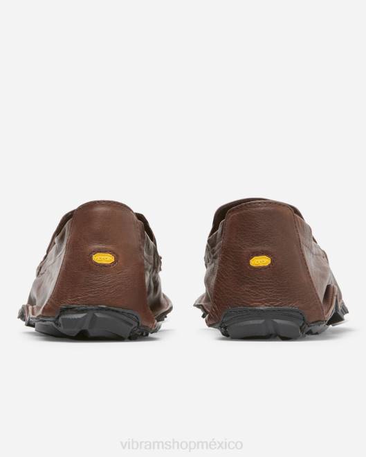 un cuarto de cuero hombres Vibram 0HT6123 calzado marrón/negro