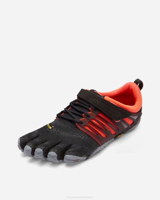 tren en v mujer Vibram 0HT652 calzado negro/coral/gris