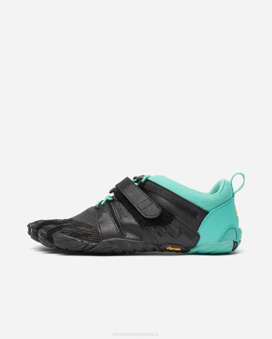 tren v 2.0 mujer Vibram 0HT669 calzado verde negro