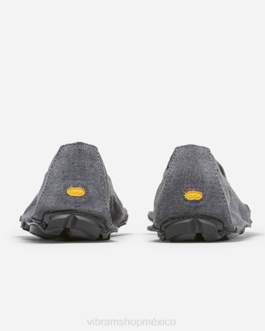 un cuarto de cáñamo mujer Vibram 0HT6133 calzado gris negro