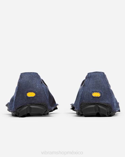un cuarto de cáñamo mujer Vibram 0HT6136 calzado azul negro