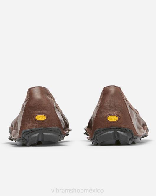 un cuarto de cuero mujer Vibram 0HT6137 calzado marrón/negro