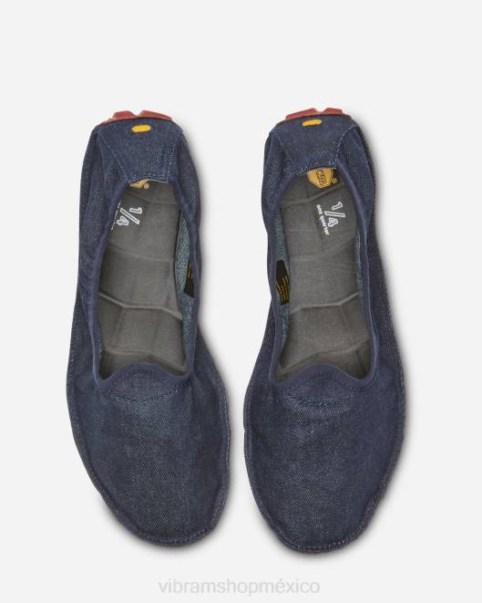 vaqueros de un cuarto mujer Vibram 0HT6127 calzado azul oscuro/ladrillo