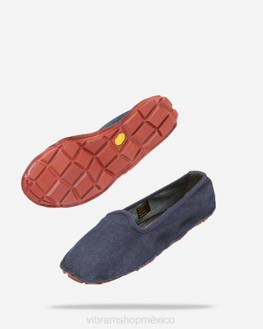 vaqueros de un cuarto mujer Vibram 0HT6127 calzado azul oscuro/ladrillo